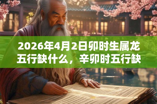 2026年4月2日卯时生属龙五行缺什么,辛卯时五行缺什么 2026年4月2日卯时生属龙五行缺什么,辛卯时五行缺什么