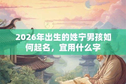 2026年出生的姓宁男孩如何起名,宜用什么字 2026年出生的姓宁男孩如何起名,宜用什么字