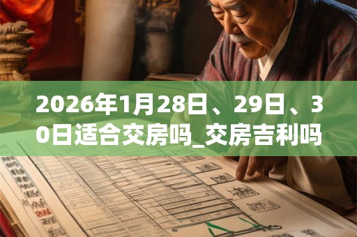 2026年1月28日、29日、30日适合交房吗_交房吉利吗 2026年1月28日、29日、30日适合交房吗_交房吉利吗