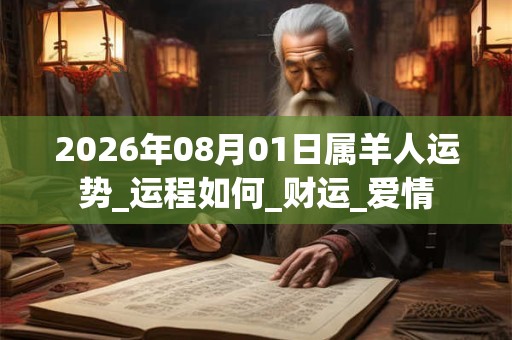 2026年08月01日属羊人运势_运程如何_财运_爱情 2026年08月01日属羊人运势_运程如何_财运_爱情