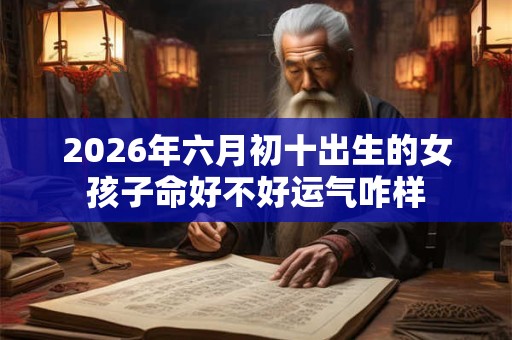 2026年六月初十出生的女孩子命好不好运气咋样
