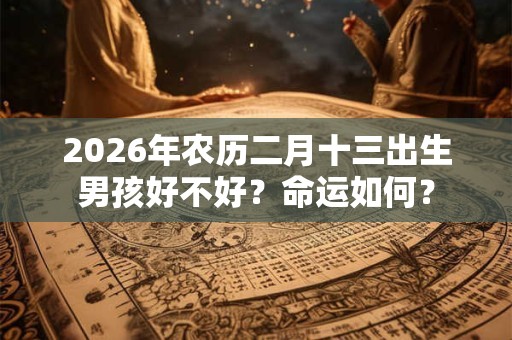 2026年农历二月十三出生男孩好不好？命运如何？