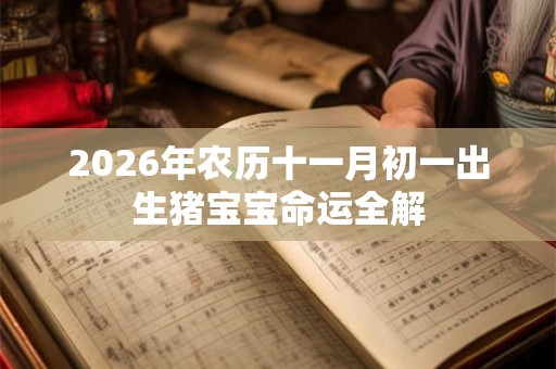 2026年农历十一月初一出生猪宝宝命运全解