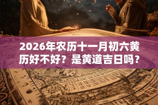 2026年农历十一月初六黄历好不好？是黄道吉日吗？