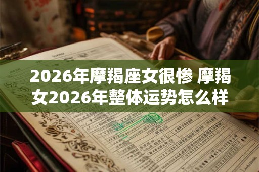 2026年摩羯座女很惨 摩羯女2026年整体运势怎么样