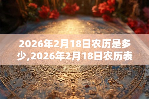 2026年2月18日农历是多少,2026年2月18日农历表