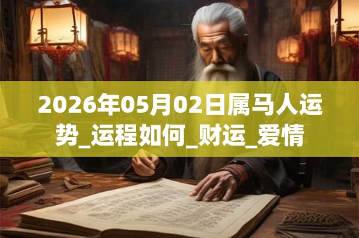 2026年05月02日属马人运势_运程如何_财运_爱情