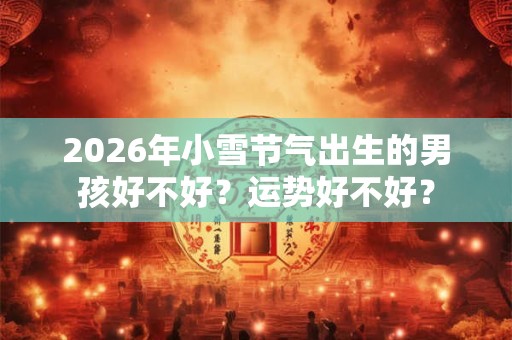 2026年小雪节气出生的男孩好不好?运势好不好? 2026年小雪节气出生的男孩好不好?运势好不好?