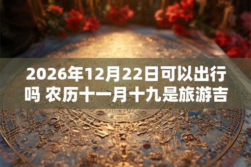 2026年12月22日可以出行吗 农历十一月十九是旅游吉日吗 2026年12月22日可以出行吗 农历十一月十九是旅游吉日吗
