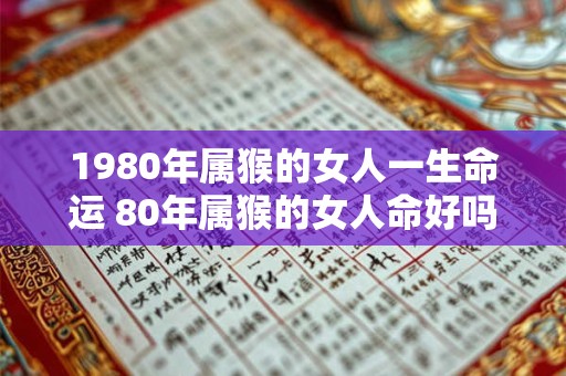 1980年属猴的女人一生命运 80年属猴的女人命好吗 1980年属猴的女人一生命运 80年属猴的女人命好吗