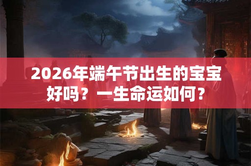 2026年端午节出生的宝宝好吗？一生命运如何？