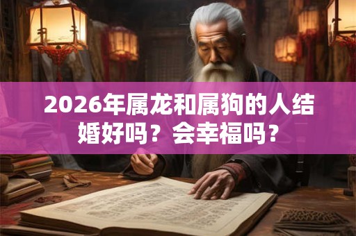 2026年属龙和属狗的人结婚好吗?会幸福吗? 2026年属龙和属狗的人结婚好吗?会幸福吗?