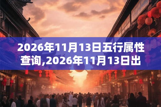 2026年11月13日五行属性查询,2026年11月13日出生五行属什么 2026年11月13日五行属性查询,2026年11月13日出生五行属什么