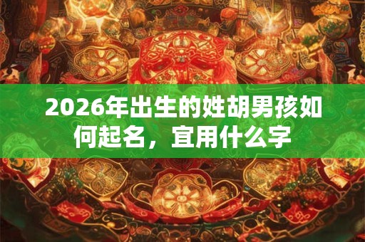 2026年出生的姓胡男孩如何起名,宜用什么字 2026年出生的姓胡男孩如何起名,宜用什么字