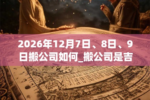 2026年12月7日、8日、9日搬公司如何_搬公司是吉日吗 2026年12月7日、8日、9日搬公司如何_搬公司是吉日吗
