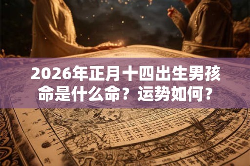 2026年正月十四出生男孩命是什么命?运势如何? 2026年正月十四出生男孩命是什么命?运势如何?