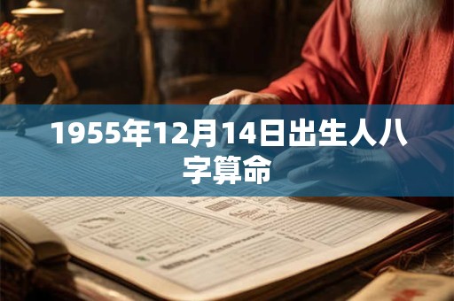1955年12月14日出生人八字算命