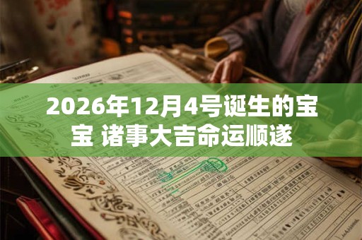 2026年12月4号诞生的宝宝 诸事大吉命运顺遂