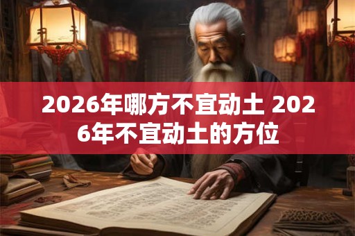 2026年哪方不宜动土 2026年不宜动土的方位 2026年哪方不宜动土 2026年不宜动土的方位