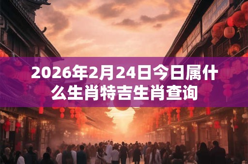 2026年2月24日今日属什么生肖特吉生肖查询 2026年2月24日今日属什么生肖特吉生肖查询