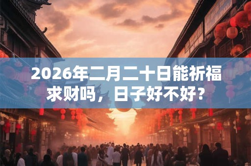 2026年二月二十日能祈福求财吗，日子好不好？