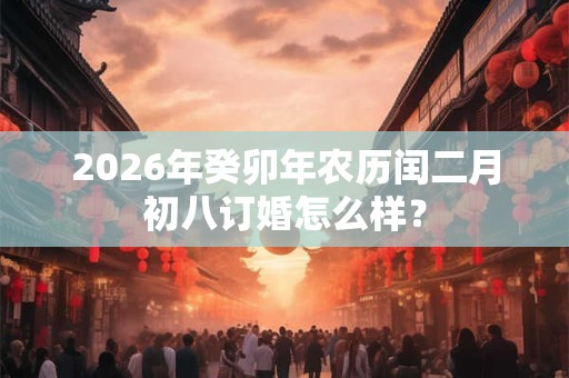 2026年癸卯年农历闰二月初八订婚怎么样? 2026年癸卯年农历闰二月初八订婚怎么样?