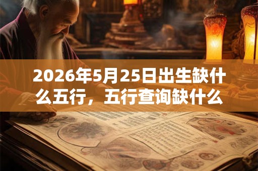 2026年5月25日出生缺什么五行，五行查询缺什么