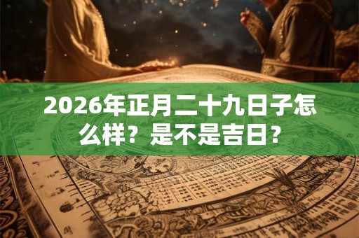 2026年正月二十九日子怎么样?是不是吉日? 2026年正月二十九日子怎么样?是不是吉日?