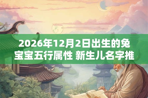 2026年12月2日出生的兔宝宝五行属性 新生儿名字推荐 2026年12月2日出生的兔宝宝五行属性 新生儿名字推荐