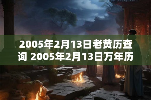2005年2月13日老黄历查询 2005年2月13日万年历黄道吉日