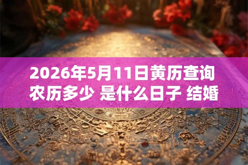 2026年5月11日黄历查询 农历多少 是什么日子 结婚吉时