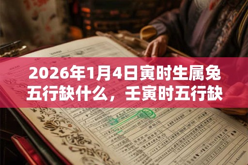 2026年1月4日寅时生属兔五行缺什么，壬寅时五行缺什么