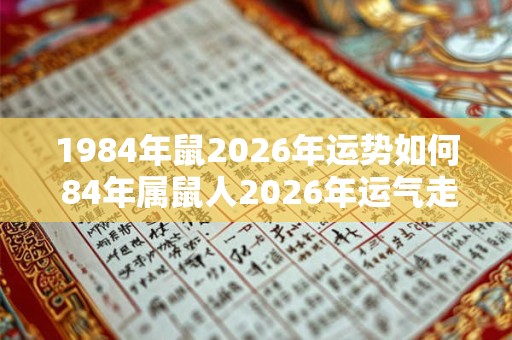 1984年鼠2026年运势如何 84年属鼠人2026年运气走向