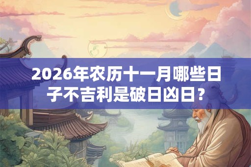 2026年农历十一月哪些日子不吉利是破日凶日？