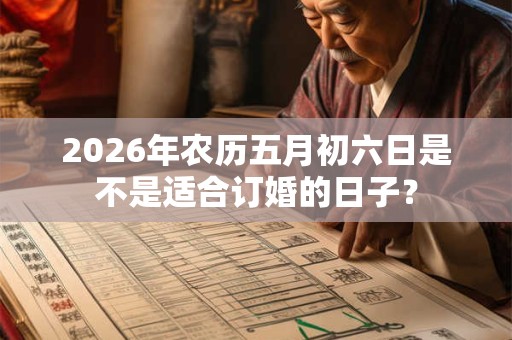 2026年农历五月初六日是不是适合订婚的日子? 2026年农历五月初六日是不是适合订婚的日子?