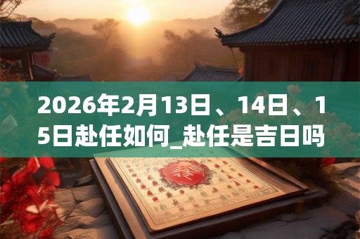 2026年2月13日、14日、15日赴任如何_赴任是吉日吗 2026年2月13日、14日、15日赴任如何_赴任是吉日吗