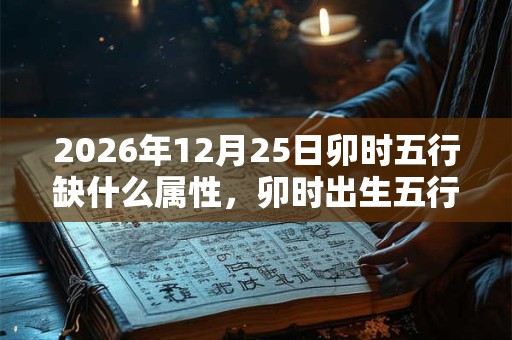 2026年12月25日卯时五行缺什么属性,卯时出生五行缺什么 2026年12月25日卯时五行缺什么属性,卯时出生五行缺什么