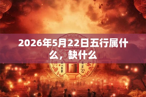 2026年5月22日五行属什么,缺什么 2026年5月22日五行属什么,缺什么