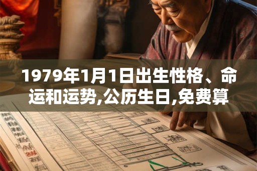 1979年1月1日出生性格、命运和运势,公历生日,免费算命 1979年1月1日出生性格、命运和运势,公历生日,免费算命