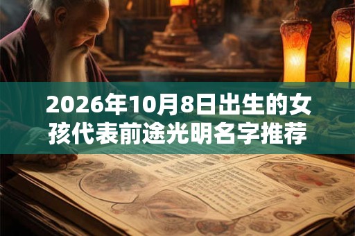 2026年10月8日出生的女孩代表前途光明名字推荐