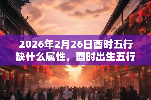 2026年2月26日酉时五行缺什么属性,酉时出生五行缺什么 2026年2月26日酉时五行缺什么属性,酉时出生五行缺什么