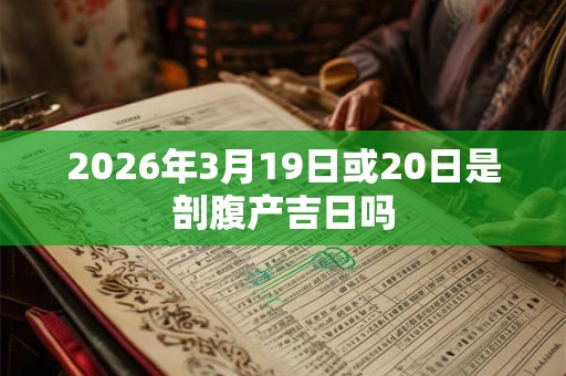 2026年3月19日或20日是剖腹产吉日吗 2026年3月19日或20日是剖腹产吉日吗