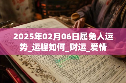2025年02月06日属兔人运势_运程如何_财运_爱情