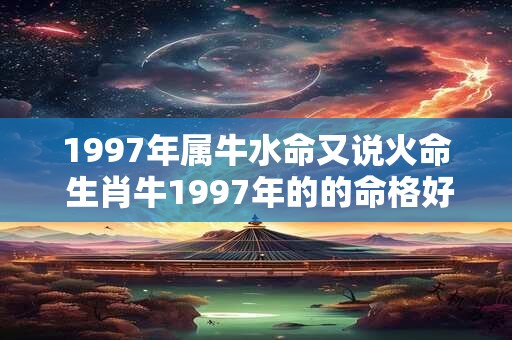 1997年属牛水命又说火命 生肖牛1997年的的命格好吗