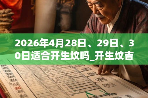2026年4月28日、29日、30日适合开生坟吗_开生坟吉利吗