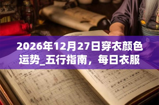 2026年12月27日穿衣颜色运势_五行指南，每日衣服颜色幸运色