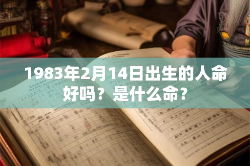 1983年2月14日出生的人命好吗？是什么命？