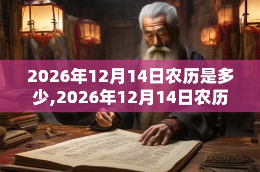 2026年12月14日农历是多少,2026年12月14日农历表