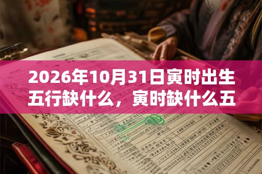 2026年10月31日寅时出生五行缺什么，寅时缺什么五行