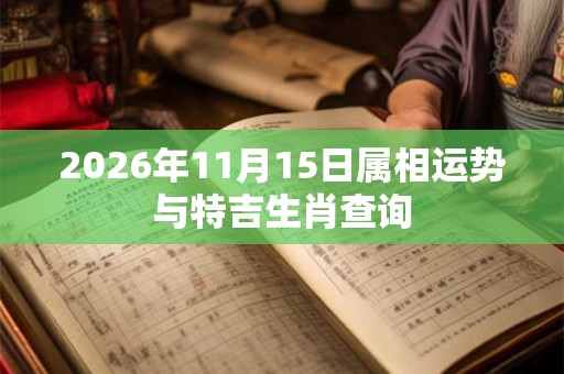 2026年11月15日属相运势与特吉生肖查询